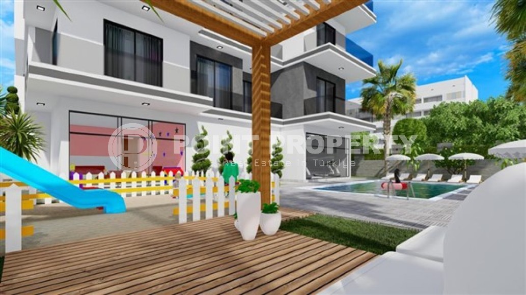 Small apartments with a 1+1 layout, in a modern residential complex at the final stage of construction, in the center of Alanya-id-5428-photo-6