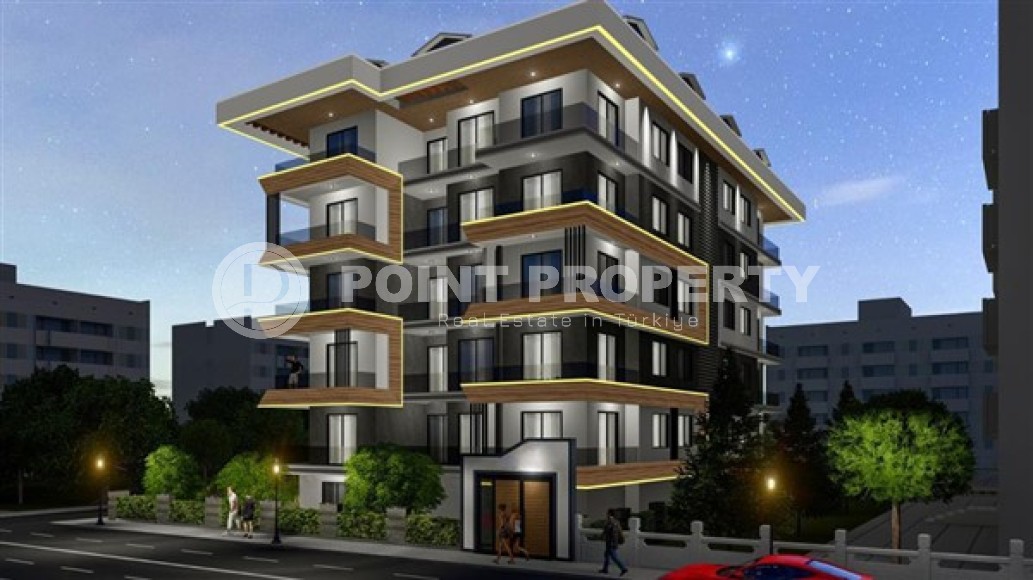 Small apartments with a 1+1 layout, in a modern residential complex at the final stage of construction, in the center of Alanya-id-5428-photo-12