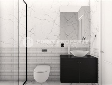 Апартаменты планировками 1+1, дуплексы 2+1 в жилом комплексе на завершающем этапе строительства, в районе города Аланья - Тюрклер-id-5429-фото-5