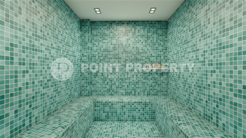 Апартаменты планировками 1+1, дуплексы 2+1 в жилом комплексе на завершающем этапе строительства, в районе города Аланья - Тюрклер-id-5429-фото-7