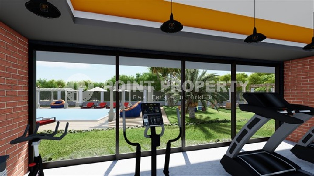 Апартаменты планировками 1+1, дуплексы 2+1 в жилом комплексе на завершающем этапе строительства, в районе города Аланья - Тюрклер-id-5429-фото-10