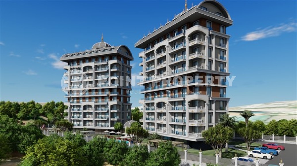 Апартаменты планировками 1+1, дуплексы 2+1 в жилом комплексе на завершающем этапе строительства, в районе города Аланья - Тюрклер-id-5429-фото-18