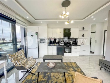 Стильная новая квартира 1+1, общей площадью 56 м2, в 500 метрах от пляжа в центре Аланьи-id-5438-фото-3