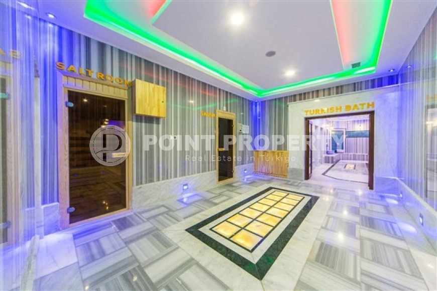 Благоустроенная меблированная квартира 1+1, общей площадью 65 м2, на 1-м этаже в жилом комплексе с богатой внутренней инфраструктурой-id-5445-фото-12