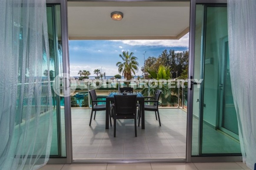 Апартаменты на первой береговой линии, планировкой 1+1, в районе города Аланья - Кестель-id-5449-фото-7