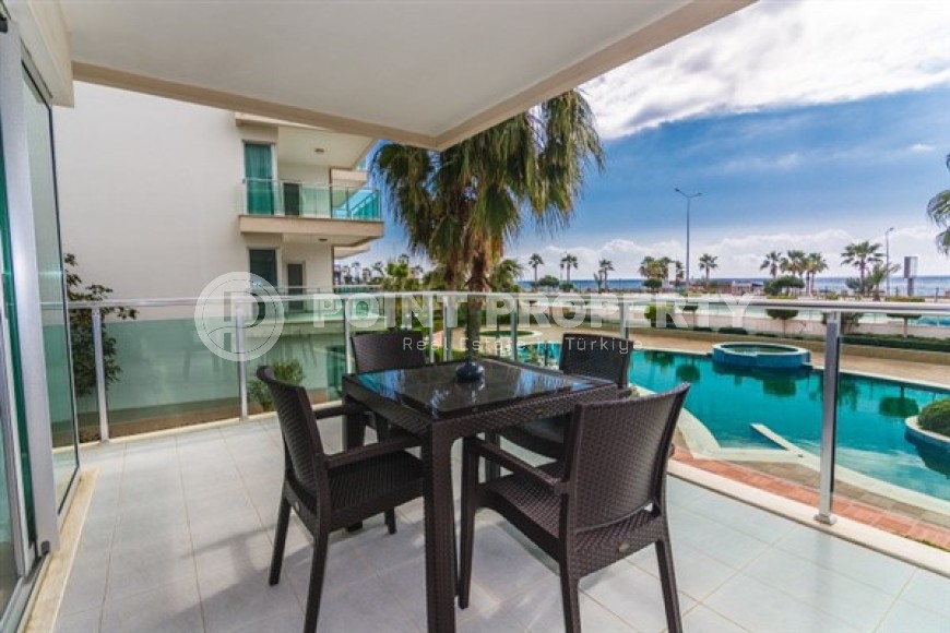 Апартаменты на первой береговой линии, планировкой 1+1, в районе города Аланья - Кестель-id-5449-фото-8