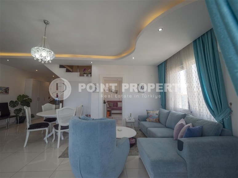 Spacious two-level apartment, 3+1 layout, overlooking the Mediterranean Sea, in the Kestel area-id-5454-photo-5