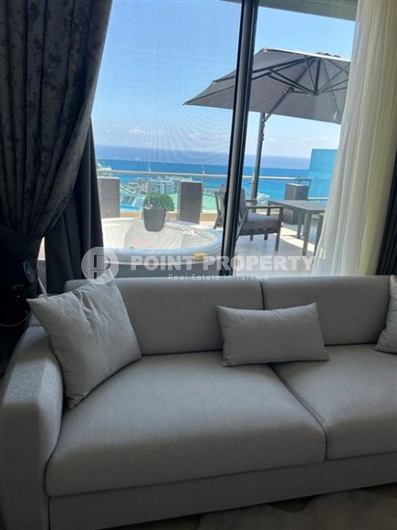 Стильные апартаменты с видом на Средиземное море, планировкой 2+1, в районе города Аланья - Конаклы-id-5455-фото-14