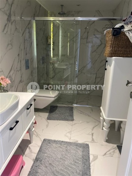 Стильные апартаменты с видом на Средиземное море, планировкой 2+1, в районе города Аланья - Конаклы-id-5455-фото-17