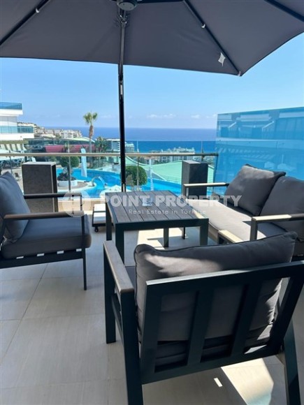 Стильные апартаменты с видом на Средиземное море, планировкой 2+1, в районе города Аланья - Конаклы-id-5455-фото-19