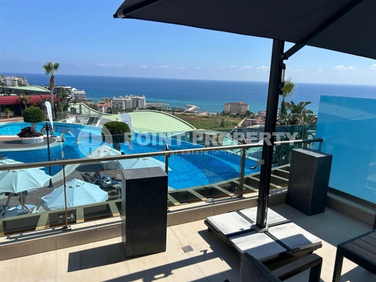 Стильные апартаменты с видом на Средиземное море, планировкой 2+1, в районе города Аланья - Конаклы-id-5455-фото-20