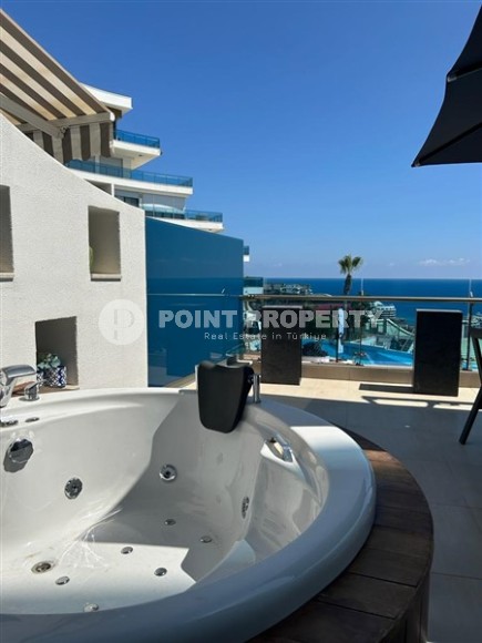 Стильные апартаменты с видом на Средиземное море, планировкой 2+1, в районе города Аланья - Конаклы-id-5455-фото-22