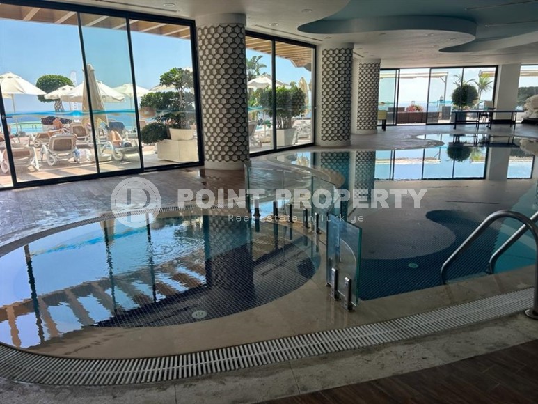 Стильные апартаменты с видом на Средиземное море, планировкой 2+1, в районе города Аланья - Конаклы-id-5455-фото-24