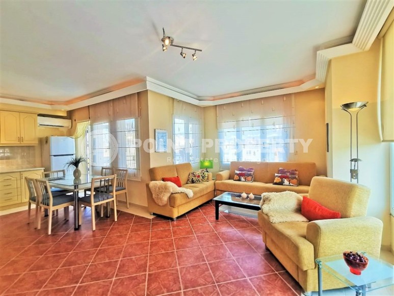 Меблированные апартаменты с двумя спальными комнатами, в тихом районе города Аланья- Тосмур-id-5457-фото-4