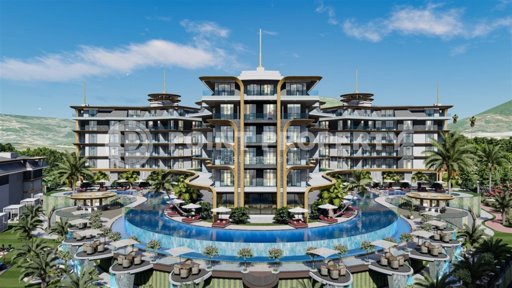 Apartments in a luxury residential complex at the initial stage of construction in the prestigious area of Alanya - Kestel-id-5459-photo-2