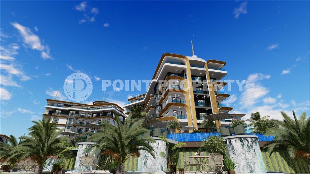Apartments in a luxury residential complex at the initial stage of construction in the prestigious area of Alanya - Kestel-id-5459-photo-3