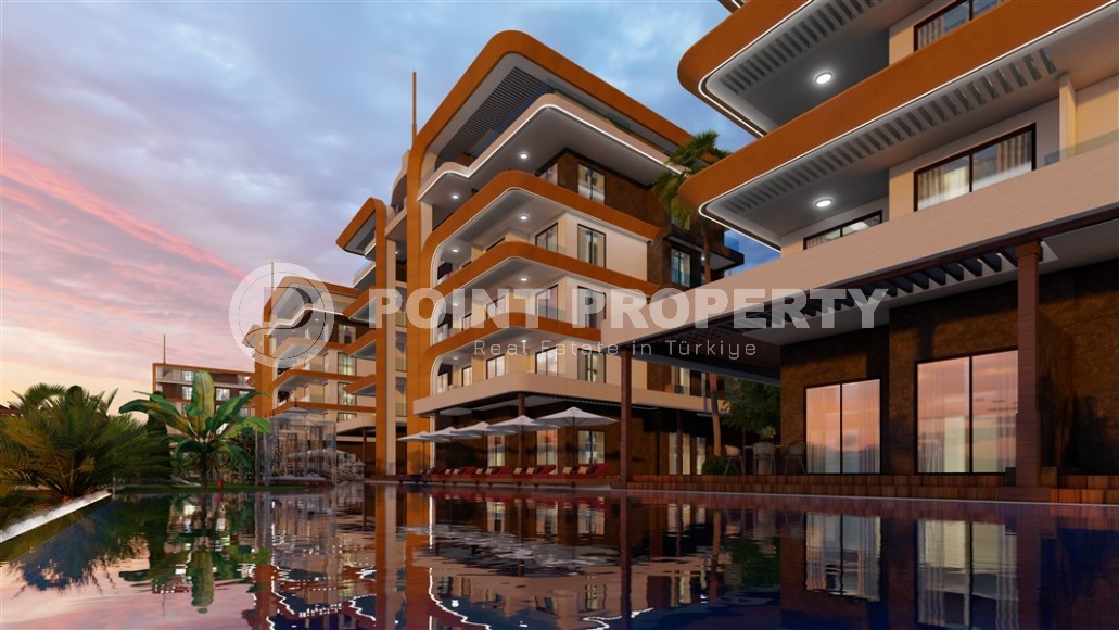 Apartments in a luxury residential complex at the initial stage of construction in the prestigious area of Alanya - Kestel-id-5459-photo-4