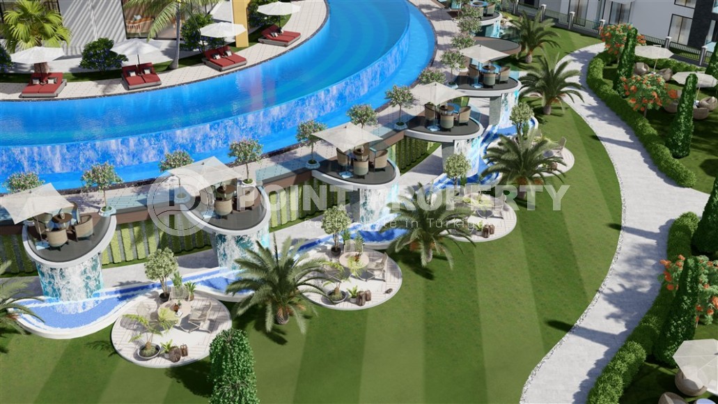 Apartments in a luxury residential complex at the initial stage of construction in the prestigious area of Alanya - Kestel-id-5459-photo-5