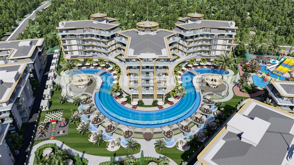 Apartments in a luxury residential complex at the initial stage of construction in the prestigious area of Alanya - Kestel-id-5459-photo-6
