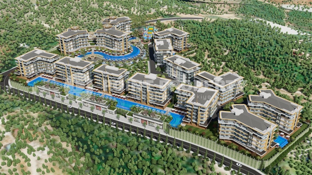 Apartments in a luxury residential complex at the initial stage of construction in the prestigious area of Alanya - Kestel-id-5459-photo-7