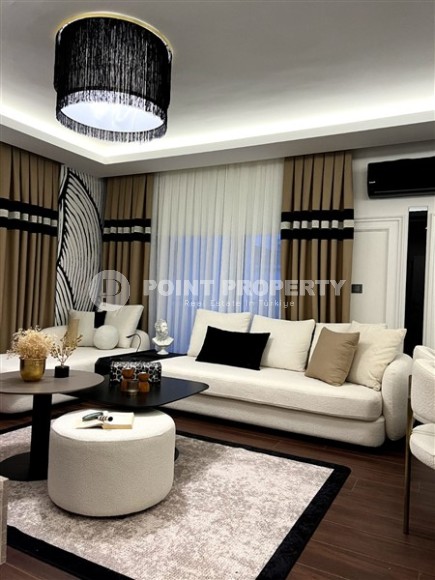 Стильная современная квартира 2+1, с новой мебелью и бытовой техникой, в самом центре Аланьи-id-5467-фото-4