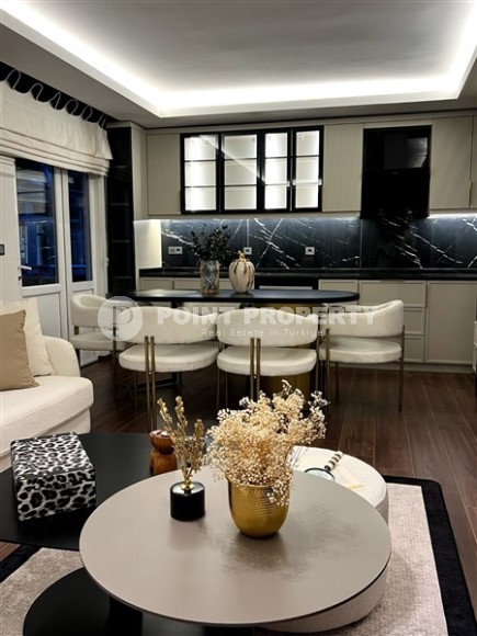 Стильная современная квартира 2+1, с новой мебелью и бытовой техникой, в самом центре Аланьи-id-5467-фото-10