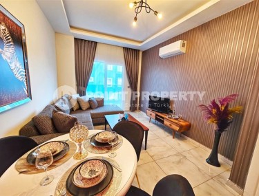 Стильная небольшая квартира с дизайнерским ремонтом, планировкой 1+1, в районе Махмутлар-id-5468-фото-5