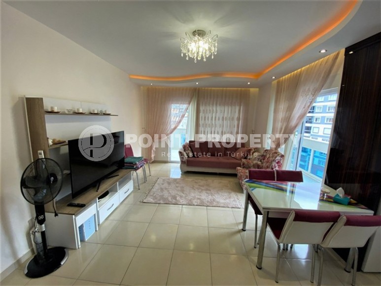 Меблированные апартаменты планировкой 1+1, в современном жилом комплексе возле Средиземного моря, в районе города Аланья - Махмутлар-id-5479-фото-1