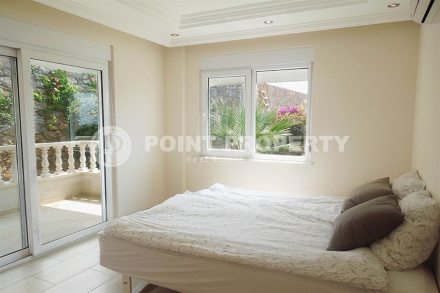 Апартаменты с выходом в сад и видом на Средиземное море, планировкой 2+1, в районе города Аланья - Конаклы-id-5484-фото-7