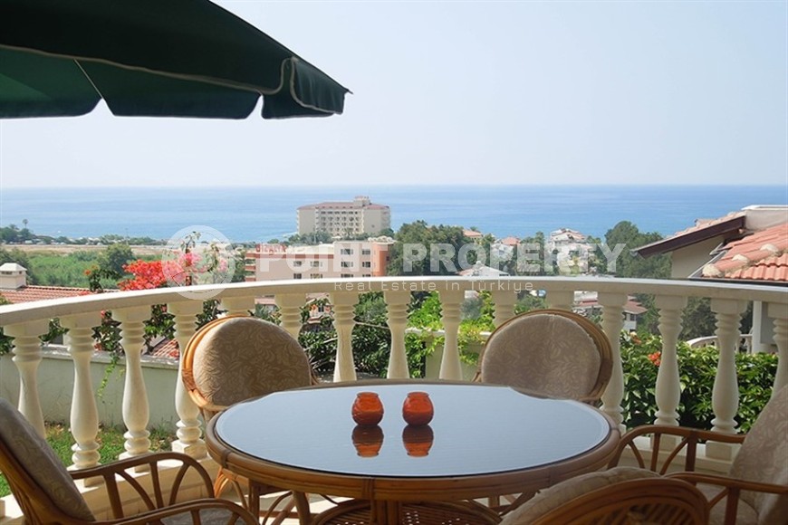 Апартаменты с выходом в сад и видом на Средиземное море, планировкой 2+1, в районе города Аланья - Конаклы-id-5484-фото-10