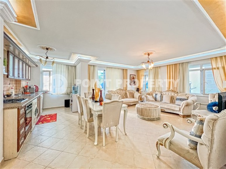 Уютная квартира с двумя спальными комнатами, в шаговой доступности от Средиземного моря, в районе города Аланья - Махмутлар-id-5493-фото-1