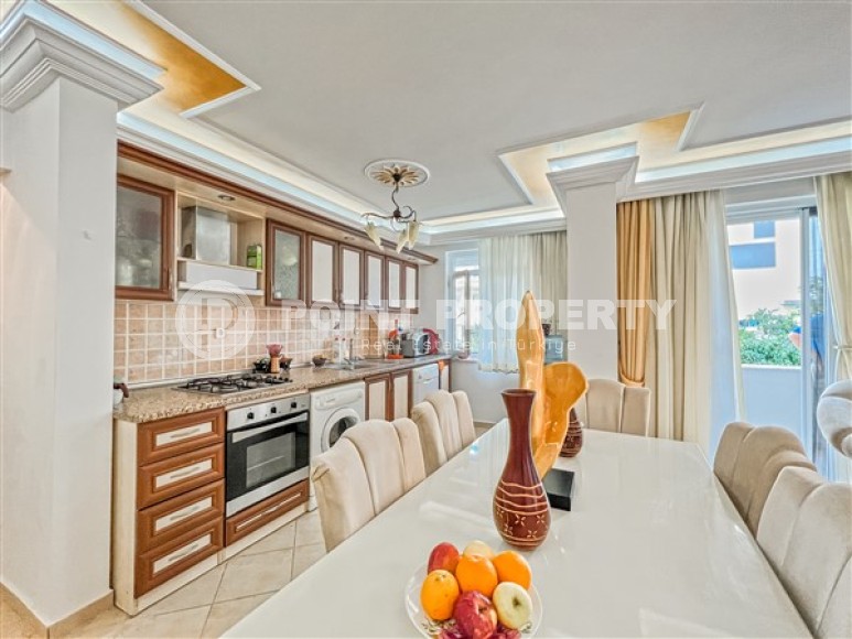 Уютная квартира с двумя спальными комнатами, в шаговой доступности от Средиземного моря, в районе города Аланья - Махмутлар-id-5493-фото-2