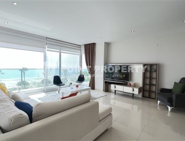 Apartment overlooking the Mediterranean Sea, 2+1 layout, on the first coastline in the elite area of Kestel-id-5495-photo-1