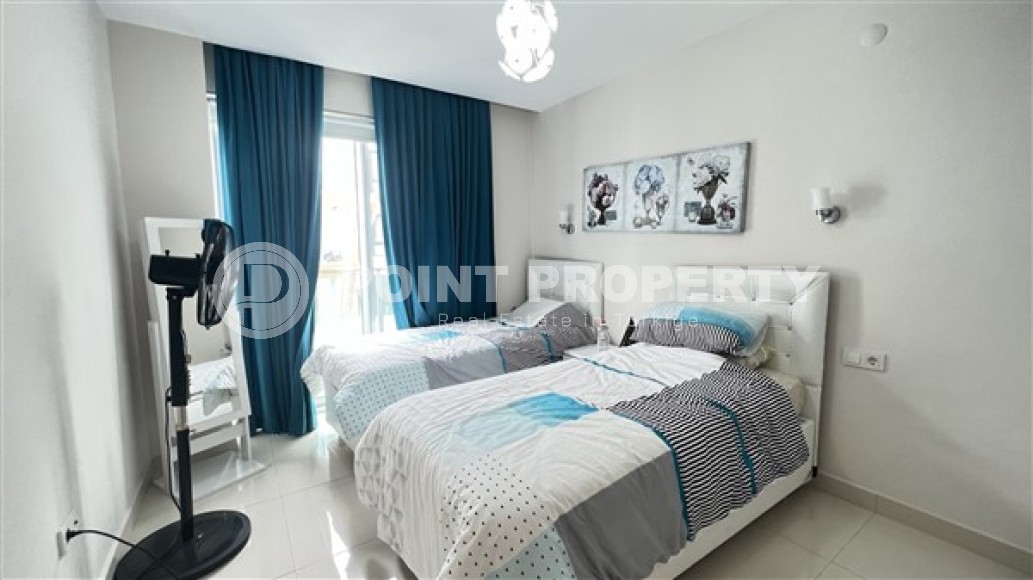 Apartment overlooking the Mediterranean Sea, 2+1 layout, on the first coastline in the elite area of Kestel-id-5495-photo-6