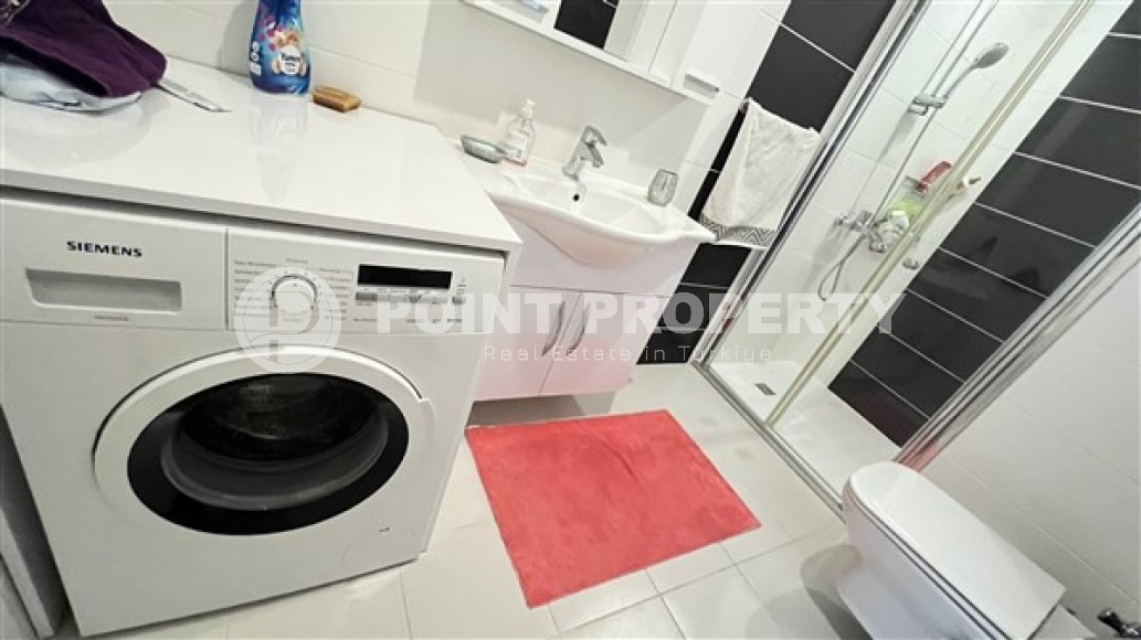 Apartment overlooking the Mediterranean Sea, 2+1 layout, on the first coastline in the elite area of Kestel-id-5495-photo-9