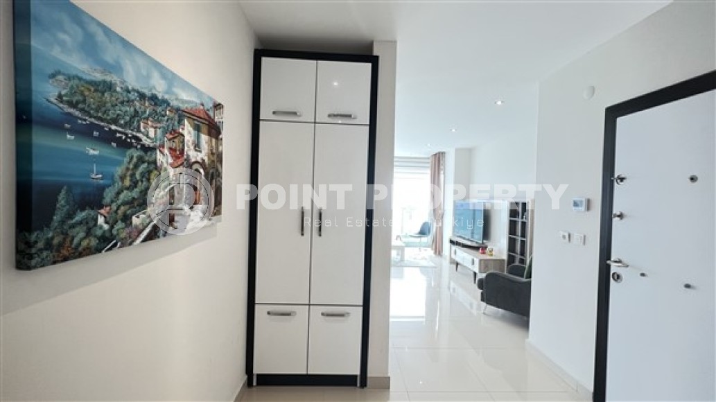 Apartment overlooking the Mediterranean Sea, 2+1 layout, on the first coastline in the elite area of Kestel-id-5495-photo-10
