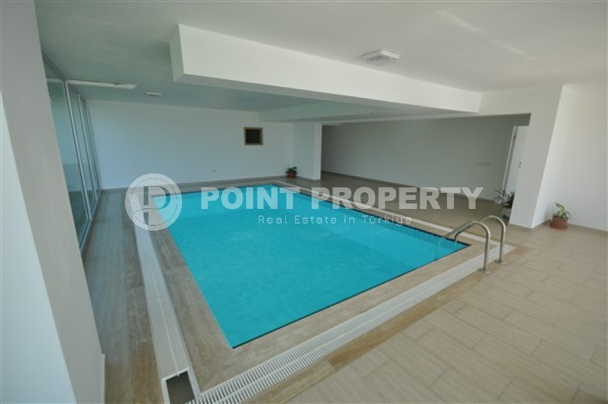 Apartment overlooking the Mediterranean Sea, 2+1 layout, on the first coastline in the elite area of Kestel-id-5495-photo-15