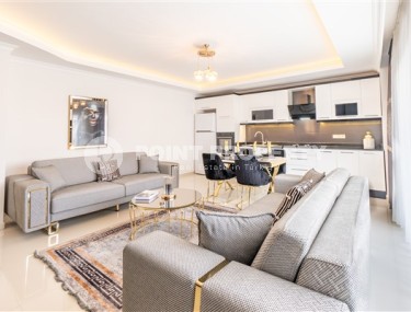 Апартаменты с новым ремонтом, стильным современным дизайном, мебелью и бытовой техникой, в центре спокойного, благоустроенного района Аланьи - Тосмур-id-5499-фото-3