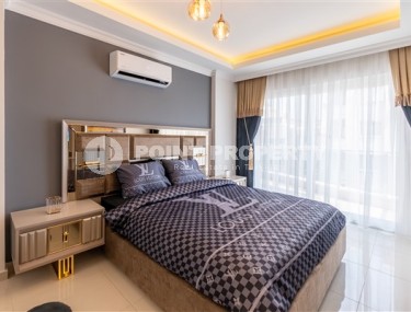 Апартаменты с новым ремонтом, стильным современным дизайном, мебелью и бытовой техникой, в центре спокойного, благоустроенного района Аланьи - Тосмур-id-5499-фото-5