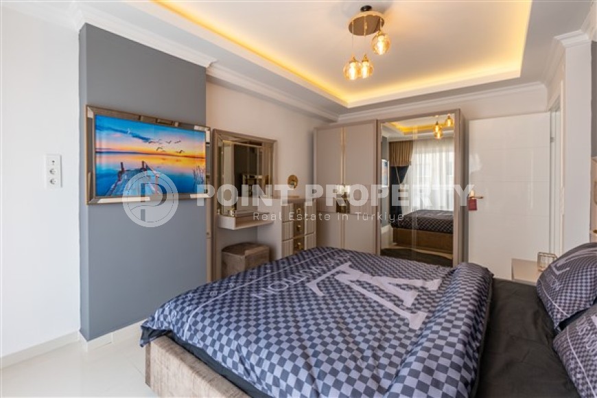 Апартаменты с новым ремонтом, стильным современным дизайном, мебелью и бытовой техникой, в центре спокойного, благоустроенного района Аланьи - Тосмур-id-5499-фото-6