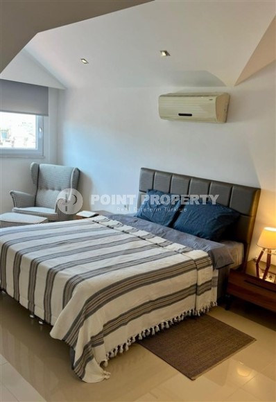 Панорамная двухуровневая квартира 3+1, общей площадью 150 м2, в 500 метрах от пляжа в центре Аланьи-id-5506-фото-8