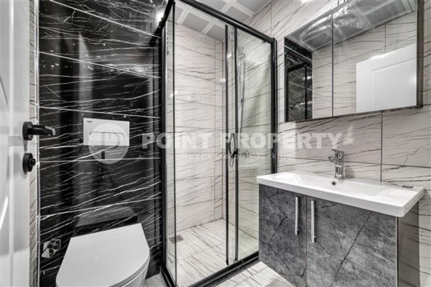 Небольшие стильные апартаменты с одной спальной комнатой в новом жилом комплексе 2023 года постройки, в районе города Аланья - верхняя Оба-id-5514-фото-7