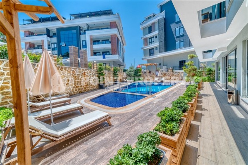 Небольшие стильные апартаменты с одной спальной комнатой в новом жилом комплексе 2023 года постройки, в районе города Аланья - верхняя Оба-id-5514-фото-13