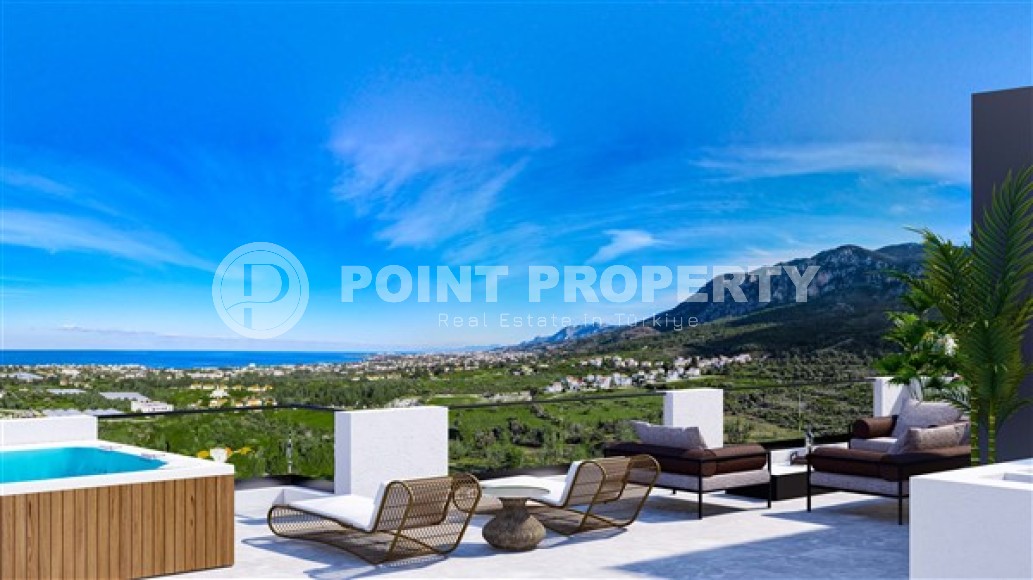 Apartments with different layouts and premium villas with panoramic views of the sea and mountains, in the largest city of Northern Cyprus - Lapta-id-5521-photo-3