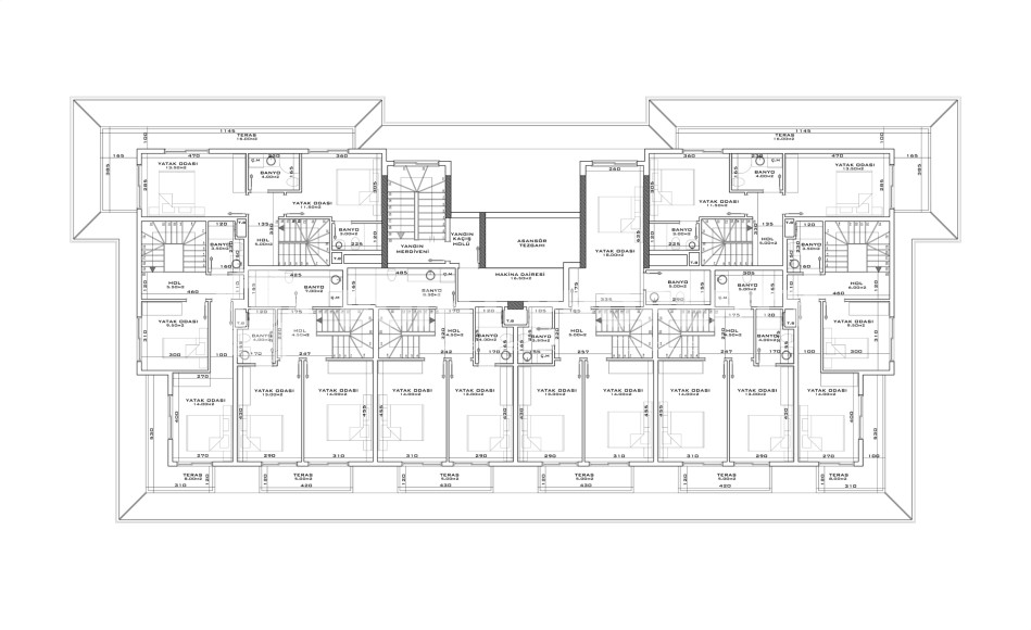 Stylish complex with panoramic views of the Mediterranean Sea in the Avsallar area. Apartments 63-142 m2-id-1001-photo-10