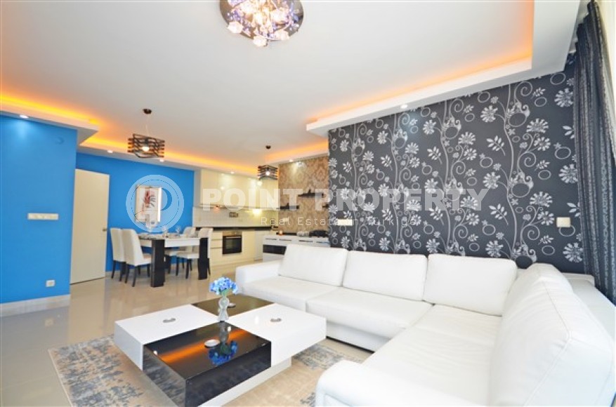 Комфортабельная квартира 2+1, с современным дизайном, мебелью и бытовой техникой, в центре престижного района Аланьи - Каргыджак-id-5544-фото-4