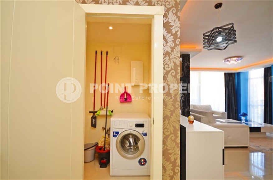 Комфортабельная квартира 2+1, с современным дизайном, мебелью и бытовой техникой, в центре престижного района Аланьи - Каргыджак-id-5544-фото-10