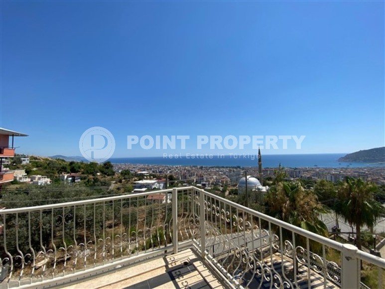 Three-storey detached villa with panoramic views of the sea, mountains and Alanya fortress-id-5550-photo-26