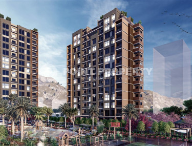 Квартиры 1+1 и 2+1 от 65 м2 с видом на море в районе Тедже, Мерсин.-id-1432-фото-1