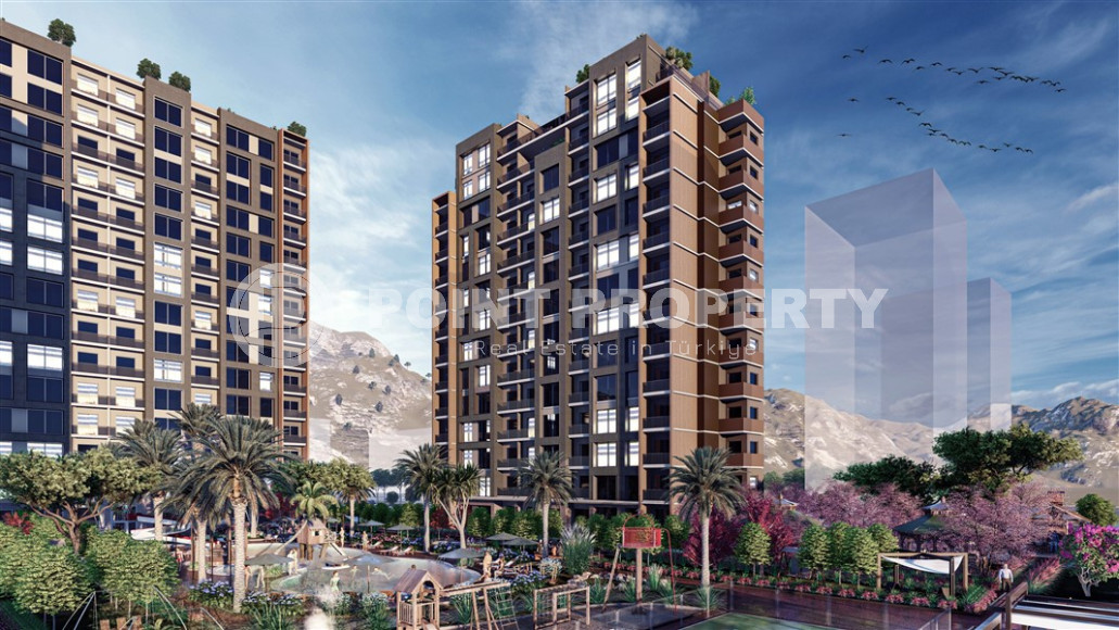 Apartments 1+1 and 2+1 from 65 m2 with sea views in the Teje area, Mersin.-id-1432-photo-1